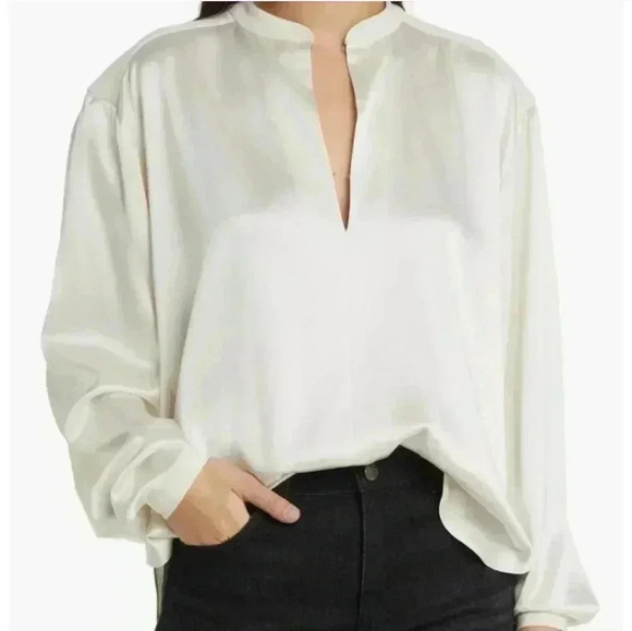 rag & bone Tops - RAG & BONE Rosie Satin Shirt Size XS